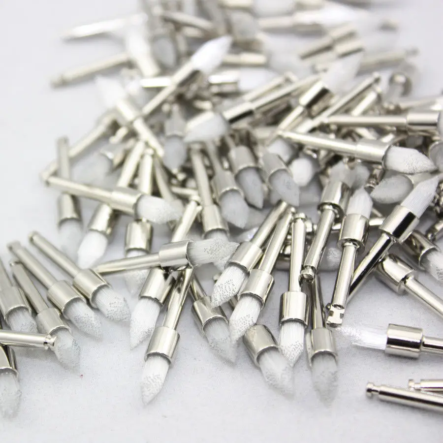 100 Pcs Dental Prophy Brush White Nylon Tapered Type Polishing Brushes Cup Polisher Flat Latch
100 Pcs Dental Prophy Brush White Nylon Tapered Type Polishing Brushes Cup Polisher Flat Latch