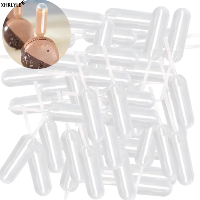 XHRLYLB 50pc4ML пипетка капельница одноразовая соломка чашка для торта мороженого