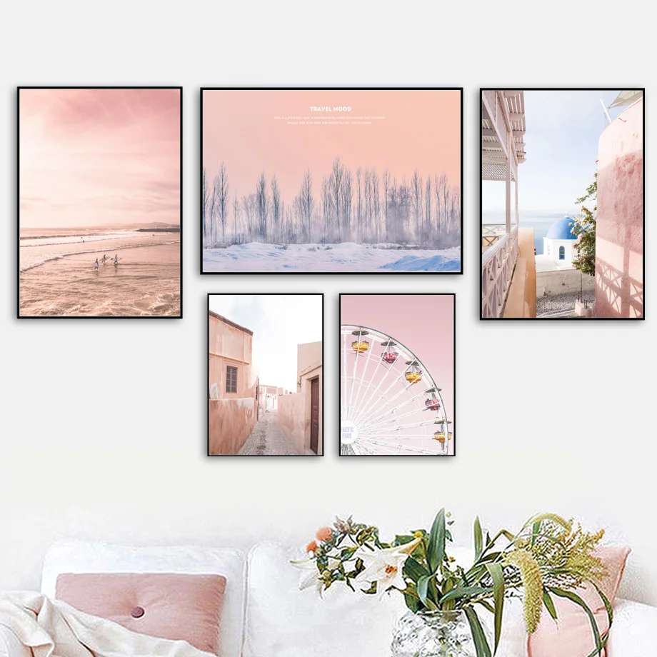 Pink Sky Sea Beach Forest Ferris Wheel Wall Art Canvas Painting Nordic Posters And Prints Wall Pictures For Living Room Decor
Pink Sky Sea Beach Forest Ferris Wheel Wall Art Canvas Painting Nordic Posters And Prints Wall Pictures For Living Room Decor