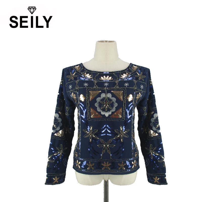 2017 Women Luxury Heavy Sequined Beaded Flower Pattern Chiffon Blouse Long Sleeve Vintage Nation Embroidery Shirt Primavera BZ02
2017 Women Luxury Heavy Sequined Beaded Flower Pattern Chiffon Blouse Long Sleeve Vintage Nation Embroidery Shirt Primavera BZ02