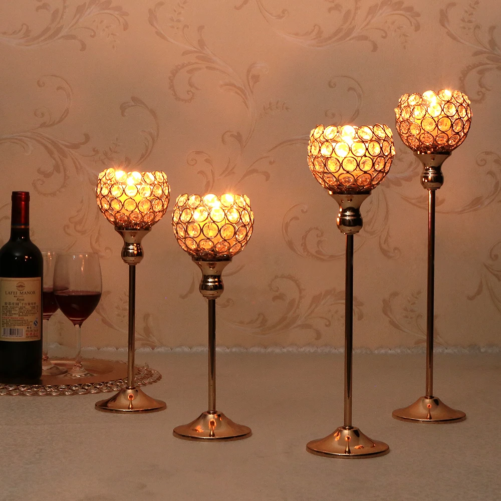 Crystal Tealight Candle Holders Candlesticks Wedding Table Centerpieces Valentine's DayDecoration for Home
Crystal Tealight Candle Holders Candlesticks Wedding Table Centerpieces Valentine's DayDecoration for Home