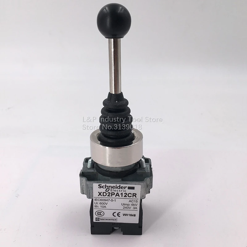 

New Original Schneider 22mm XD2PA12CR Joystick Controller XD-2PA12CR 2 Position Latching Self-locking Cross Rocker Switch