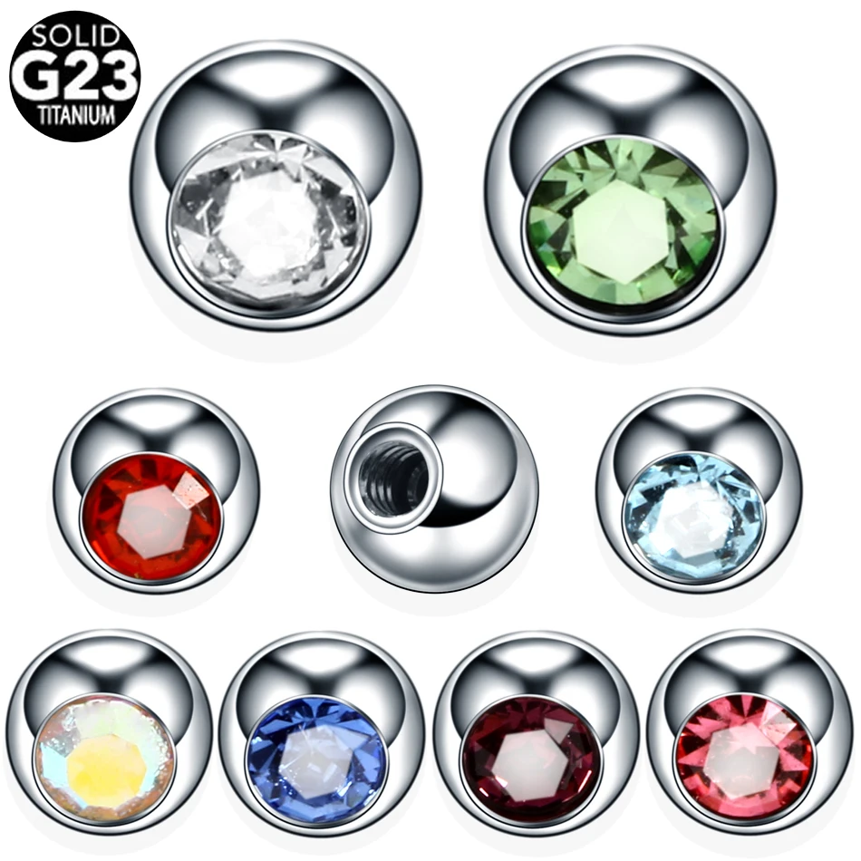 10pcs Titanium Crystal Replacement Ball 16G 14G Nose Lip Nipple Eyebrow Earrings Tongue Rings Belly Piercings Accessories Ball
10pcs Titanium Crystal Replacement Ball 16G 14G Nose Lip Nipple Eyebrow Earrings Tongue Rings Belly Piercings Accessories Ball