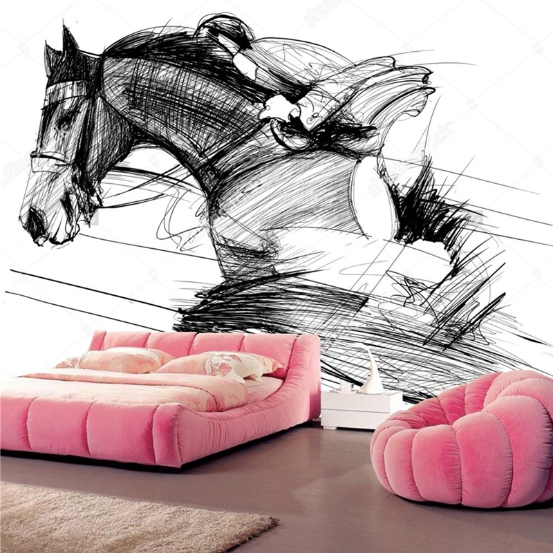 Custom children's wallpaper,a racing horse and jockey,cartoon murals for the living room bedroom dining room wall wallpaper
Custom children's wallpaper,a racing horse and jockey,cartoon murals for the living room bedroom dining room wall wallpaper