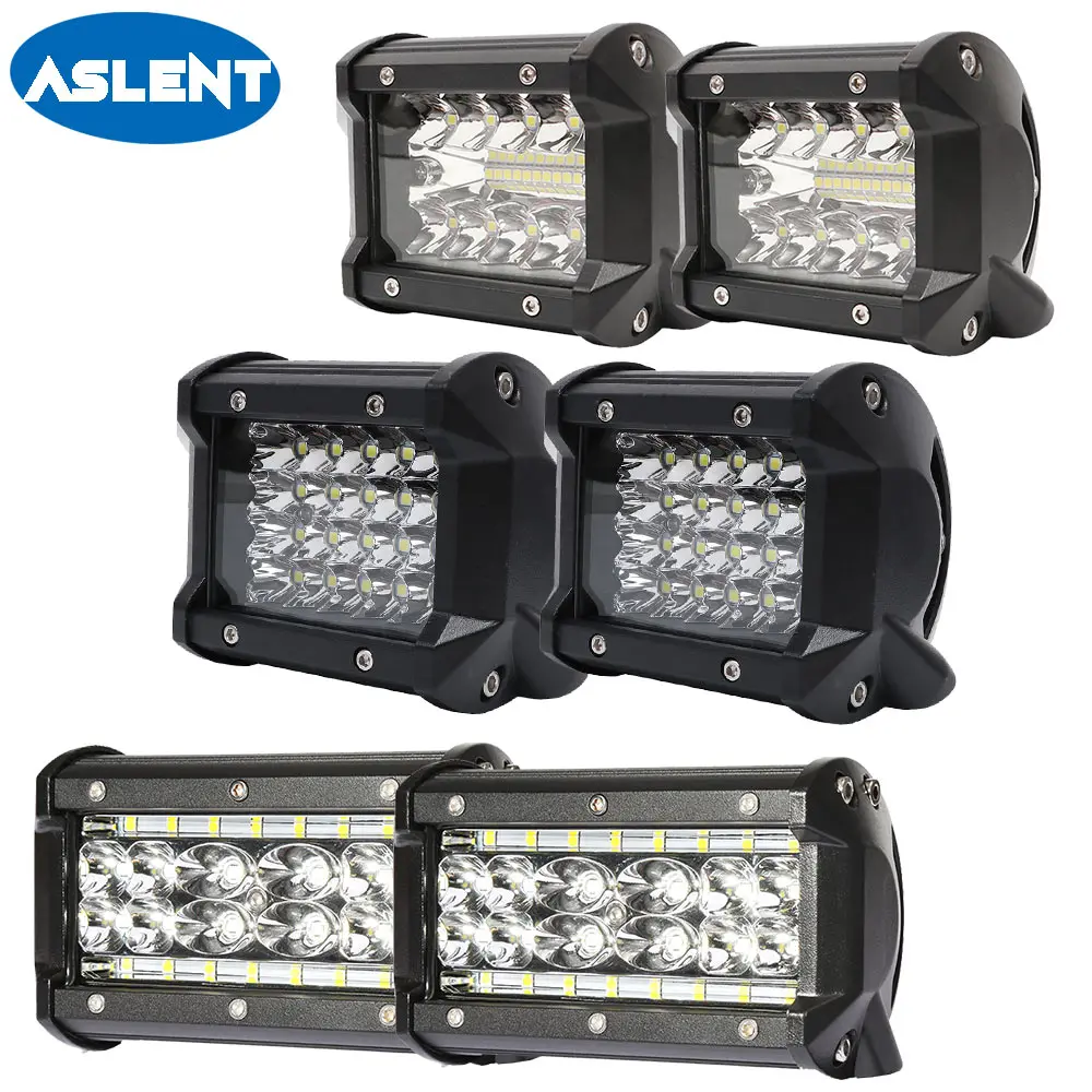 Aslent 4'' 60W 72W 5 inch 84W Spot Beam LED Work Light Bar Offroad Driving Lamp 12v 24v Trucks SUV ATV 4x4 4WD Working Lights
Aslent 4'' 60W 72W 5 inch 84W Spot Beam LED Work Light Bar Offroad Driving Lamp 12v 24v Trucks SUV ATV 4x4 4WD Working Lights