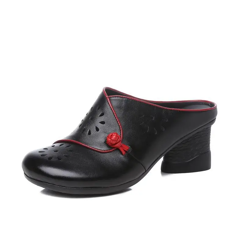 Careaymade-Summer 2020 New Ethnic Style Genuine Leather Woman Hollow-out Baotou Slippers,Round-headed retro casual sandals
Careaymade-Summer 2020 New Ethnic Style Genuine Leather Woman Hollow-out Baotou Slippers,Round-headed retro casual sandals