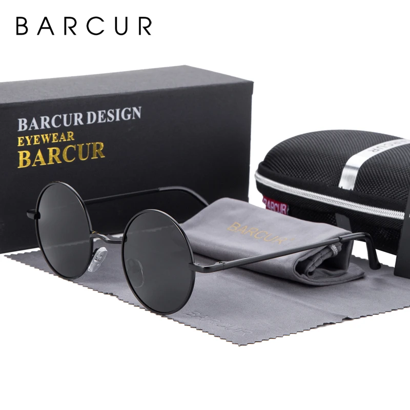 BARCUR Retro Round Sunglasses Men Mirror Women Round Sunglasses Polarized Glasses with Box Free
BARCUR Retro Round Sunglasses Men Mirror Women Round Sunglasses Polarized Glasses with Box Free