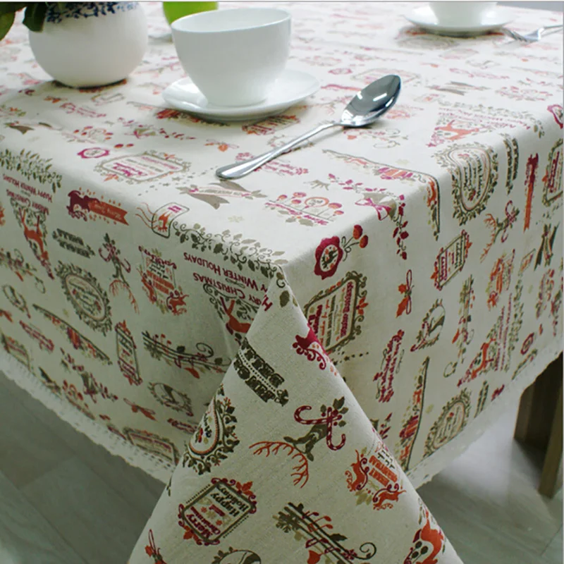 Hot Sale European Christmas Theme Table Cloth Rectangular Linen Tablecloth Home Party Dinning Xmas Decoration
Hot Sale European Christmas Theme Table Cloth Rectangular Linen Tablecloth Home Party Dinning Xmas Decoration