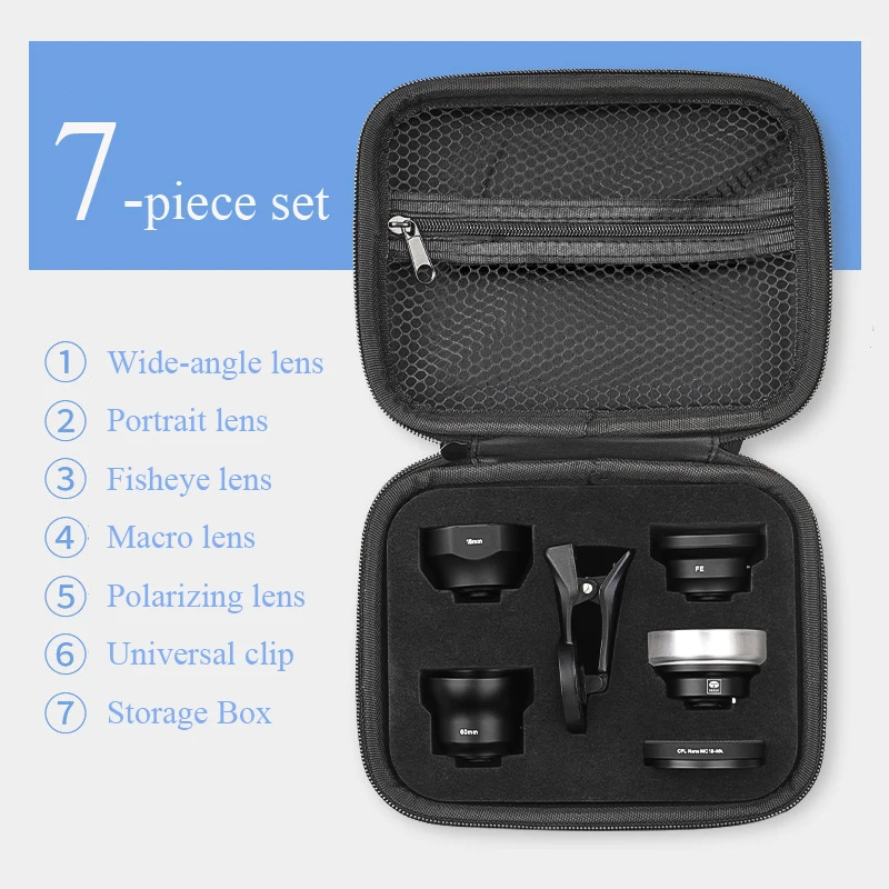 SIRUI Mobile Lens External high-definition SLR mirror set universal cellphone lens Macro portrait lens wide-angle fisheye lens
SIRUI Mobile Lens External high-definition SLR mirror set universal cellphone lens Macro portrait lens wide-angle fisheye lens