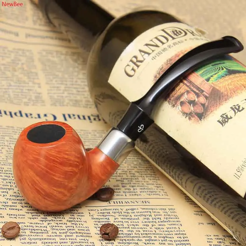 New Bee 10 Tools Kit Briar Wood Tobacco Pipe With Silver Loop Decor Bent Smoking Pipe with 9mm Filters Masculine Gift aa0067
New Bee 10 Tools Kit Briar Wood Tobacco Pipe With Silver Loop Decor Bent Smoking Pipe with 9mm Filters Masculine Gift aa0067