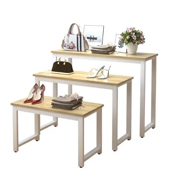 Shopping mall clothing in the island cabinet display rack small table high and low bag display table
Shopping mall clothing in the island cabinet display rack small table high and low bag display table