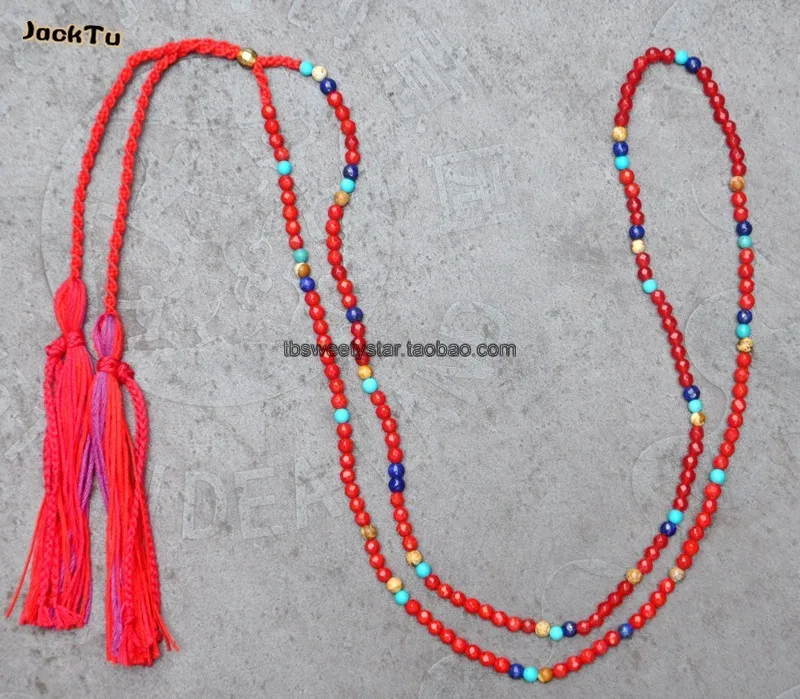 coral beaded tassels fashion handmade necklace can wrapped as bracelet for woman
coral beaded tassels fashion handmade necklace can wrapped as bracelet for woman