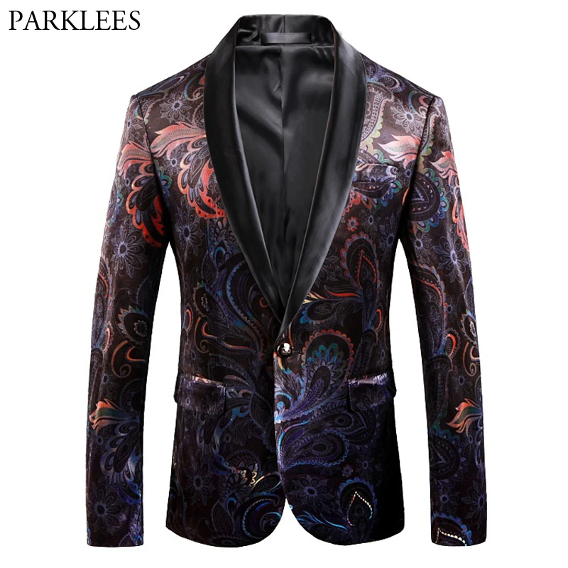 Mens Paisley Floral Shawl Lapel One Button Stylish Dress Suit Blazer Luxury Design Slim Fit Wedding Party Festival Costume Homme
Mens Paisley Floral Shawl Lapel One Button Stylish Dress Suit Blazer Luxury Design Slim Fit Wedding Party Festival Costume Homme
