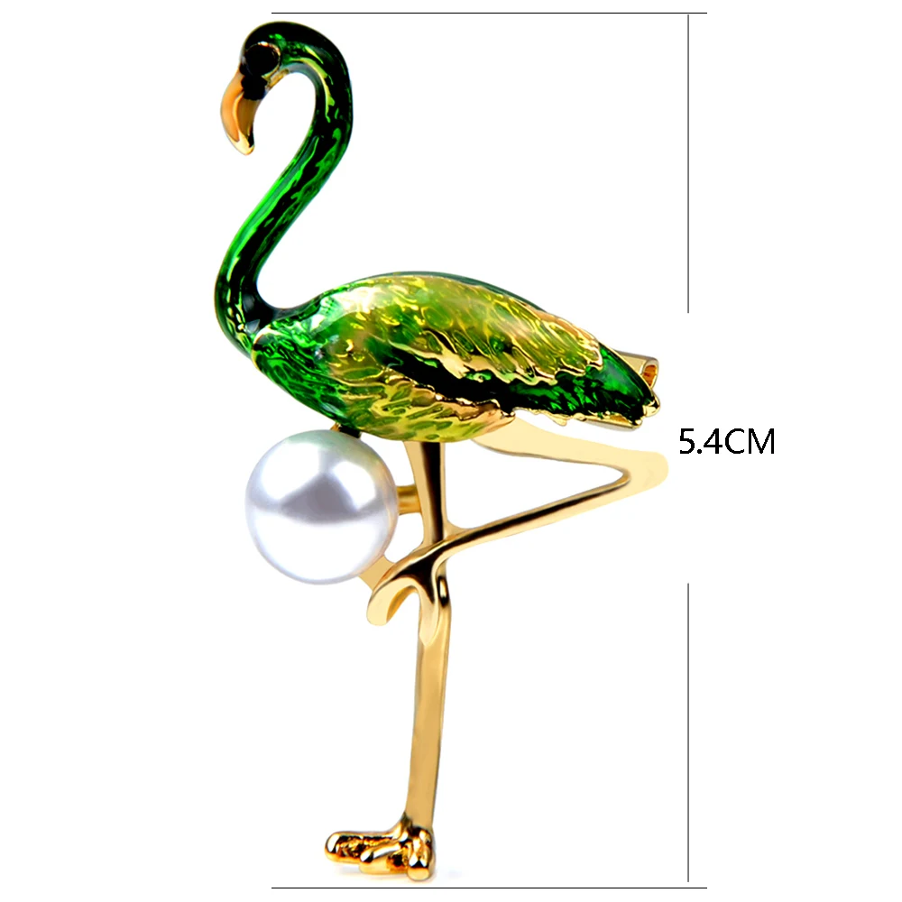 Chanfar Alloy Red Green Enamel Flamingo Bird Brooches Women Pearl Metal Animal Brooch Pins Banquet Gift Scarf Buckle Cloth Pins
Chanfar Alloy Red Green Enamel Flamingo Bird Brooches Women Pearl Metal Animal Brooch Pins Banquet Gift Scarf Buckle Cloth Pins