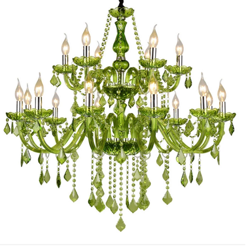 Hotel KTV Color Candle Lamp Bedroom Living Room Chandeliers Ceiling Restaurant Cafe Green K9 Crystal Chandelier Modern Lighting
Hotel KTV Color Candle Lamp Bedroom Living Room Chandeliers Ceiling Restaurant Cafe Green K9 Crystal Chandelier Modern Lighting