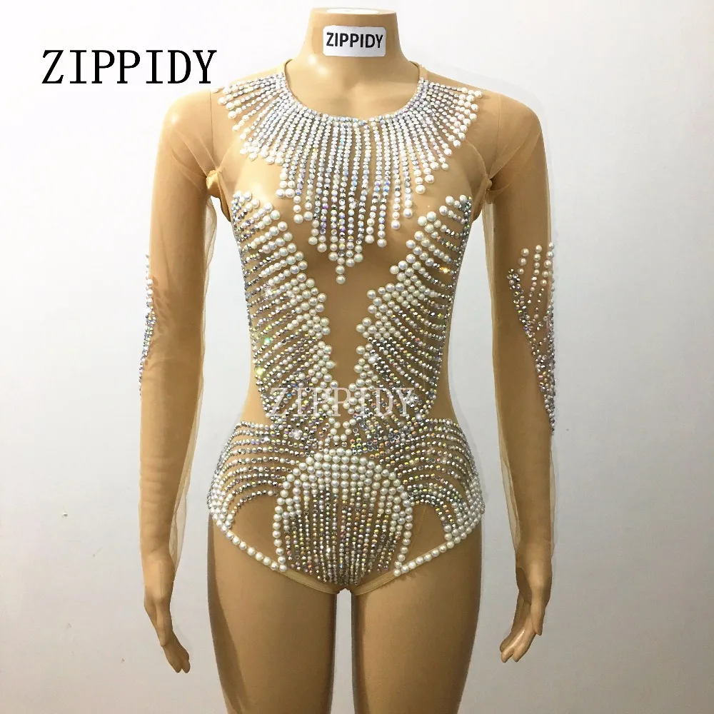 Sparkly Pearls Crystals Costume Bodysuit Performance Mash Outfit Party Celebrate Leotard Glisten Rhinestones Stage Wear
Sparkly Pearls Crystals Costume Bodysuit Performance Mash Outfit Party Celebrate Leotard Glisten Rhinestones Stage Wear