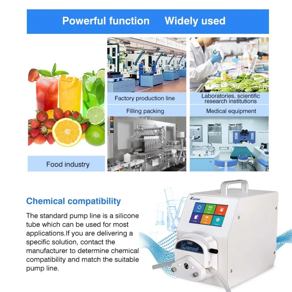 High Quality Peristaltic Pump Liquid Dosing Pump 110-220V 0-1300ml/min Self-priming Booster Silent High Flow Water Pump Lab
High Quality Peristaltic Pump Liquid Dosing Pump 110-220V 0-1300ml/min Self-priming Booster Silent High Flow Water Pump Lab