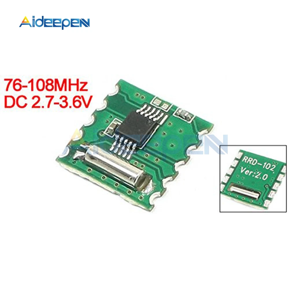 5 шт. FM стерео радио модуль RDA5807M Беспроводной доска RRD-102V2.0 для Arduino DC 2 7-3 6 V Частота