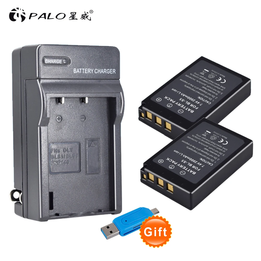 Palo 2Pcs 7.4v 2000mAh PS-BLS5 BL-S5 BLS5 Battery+Charger for Olympus PEN E-PL2 E-PL5 E-PL1S EPI2 EPL2 EPL1S ect. EU/US plug
Palo 2Pcs 7.4v 2000mAh PS-BLS5 BL-S5 BLS5 Battery+Charger for Olympus PEN E-PL2 E-PL5 E-PL1S EPI2 EPL2 EPL1S ect. EU/US plug