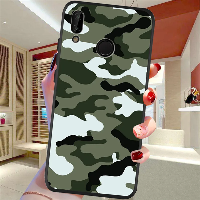 Роскошный Армейский Камуфляж ETUI для Huawei P8 P10 P20 P30 Mate 10 20 Honor 8 8X 8C 9 V20 20i Lite Plus Pro Чехол