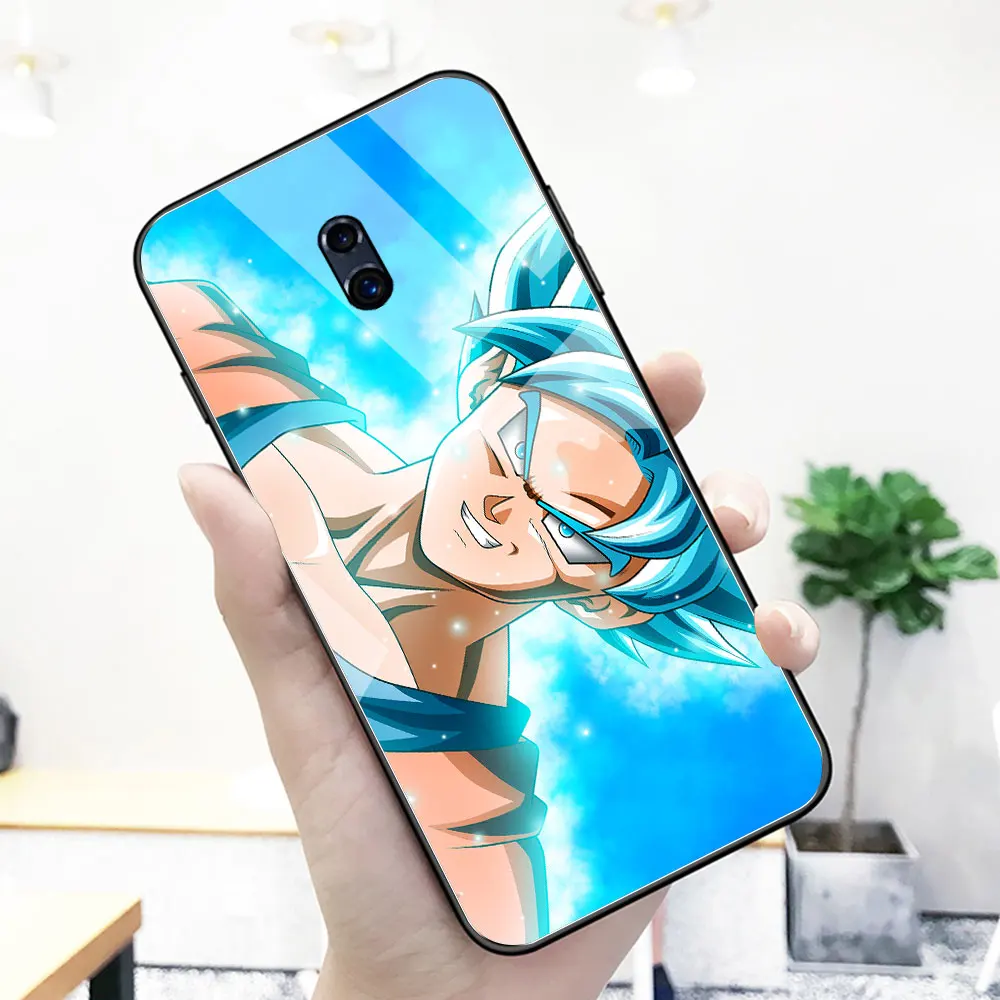 Чехол для Oppo Rone стеклянная задняя крышка с аниме драконом чехол goku R9 R9S R11 R11S Plus R17