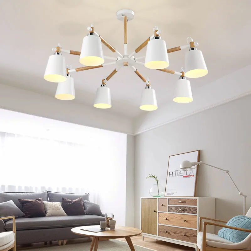 Nordic style Wood Chandelier For Living Room Lustres Para Sala De Jantar Home Lamp Iron Lampshade LED Chandelier Lighting 083
Nordic style Wood Chandelier For Living Room Lustres Para Sala De Jantar Home Lamp Iron Lampshade LED Chandelier Lighting 083