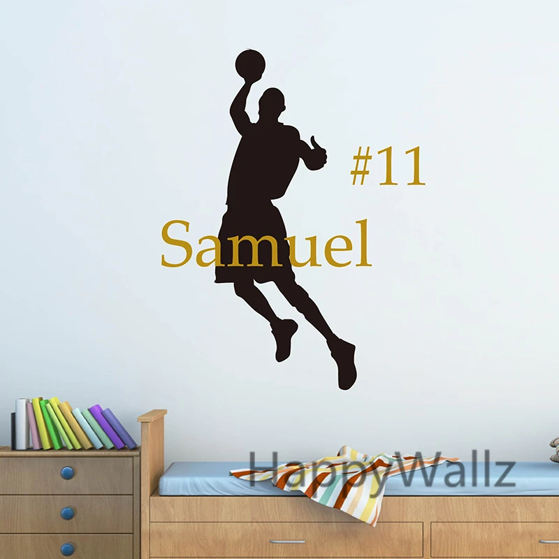 Basketball Wall Sticker DIY Basketball Custom Name Wall Decal Personalized Name Sports Wall Stickers Kids Room C69-4
Basketball Wall Sticker DIY Basketball Custom Name Wall Decal Personalized Name Sports Wall Stickers Kids Room C69-4