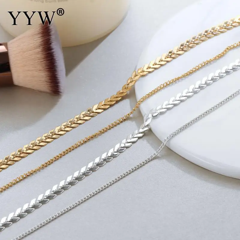 Punk Chain Choker Necklace Women Two Layers Necklaces Gold/Silver Color Flat Chocker Jewelry Fishbone Chain Necklace
Punk Chain Choker Necklace Women Two Layers Necklaces Gold/Silver Color Flat Chocker Jewelry Fishbone Chain Necklace