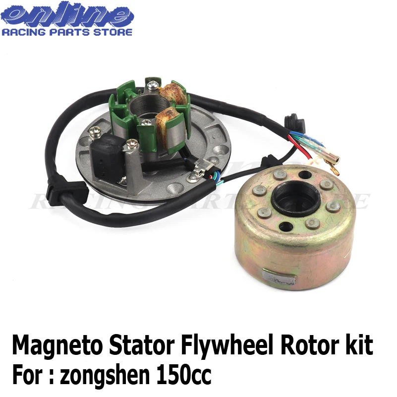 Magneto Stator 2 Pole Coil 4 Wire Flywheel Rotor Kit for ZongShen 150CC Xmotos Kaya Apollo Dirt Pit Bike Parts
Magneto Stator 2 Pole Coil 4 Wire Flywheel Rotor Kit for ZongShen 150CC Xmotos Kaya Apollo Dirt Pit Bike Parts