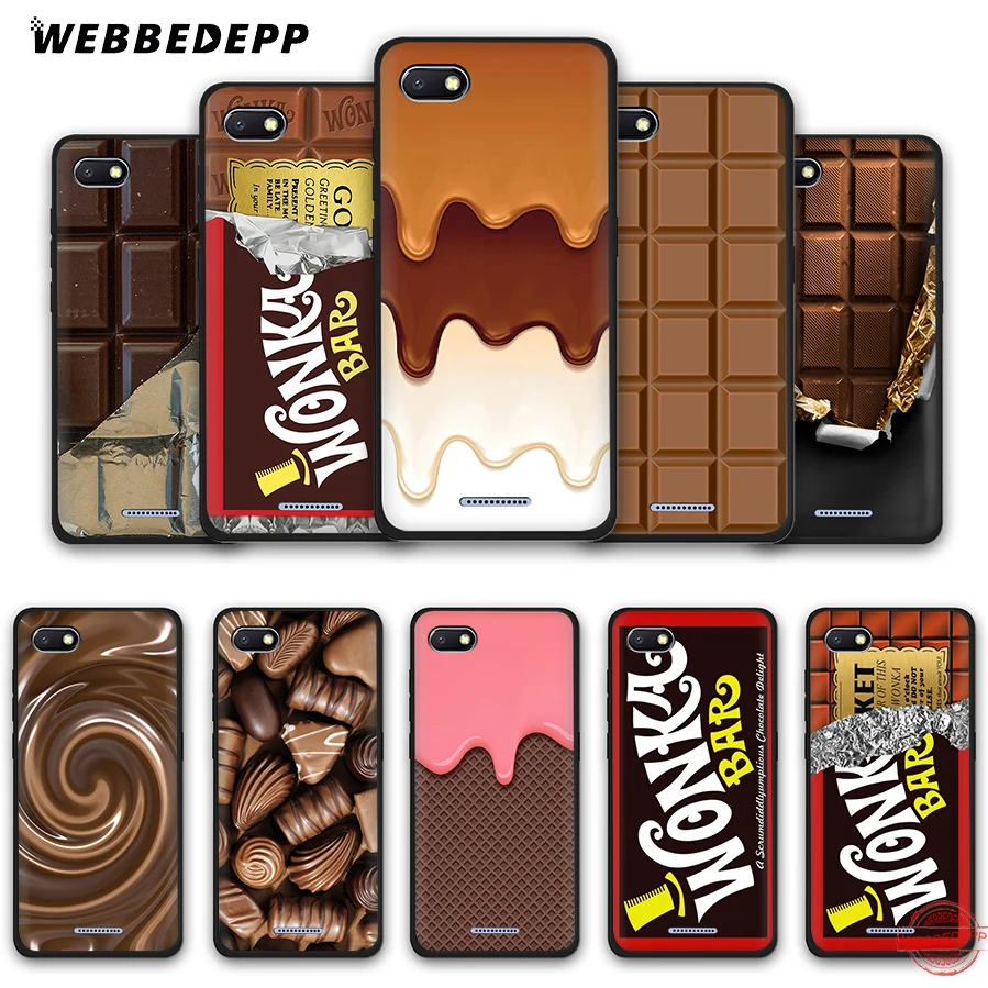 WEBBEDEPP шоколадный Willy Wonka Золотой мягкий чехол для телефона Redmi Note 8 7 6 5 Pro 4A 5A 6A 4X Plus S2