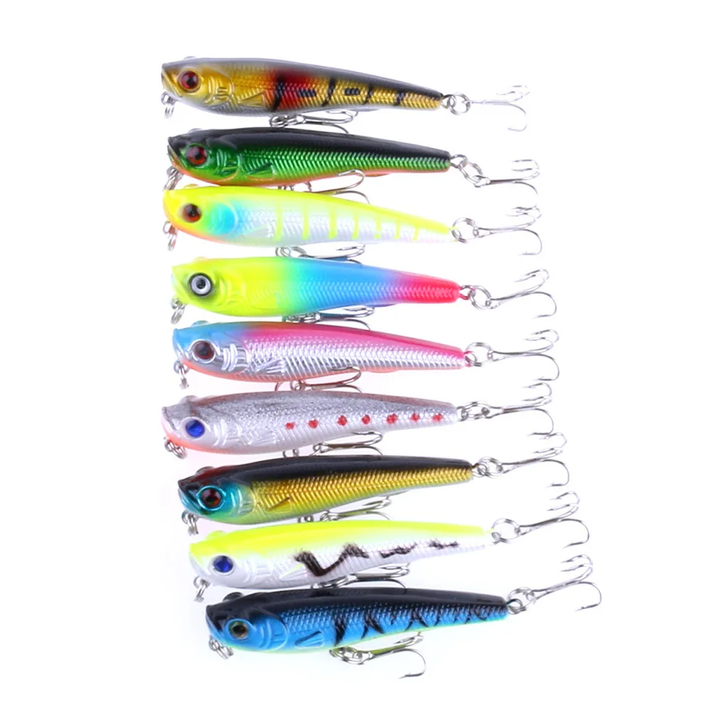 Hot sale 9pcs 7g Pencil Topwater fishing lure Floating sinking bait Pesca Hard bait Surface Artificial Fishing tackle crankbait
Hot sale 9pcs 7g Pencil Topwater fishing lure Floating sinking bait Pesca Hard bait Surface Artificial Fishing tackle crankbait