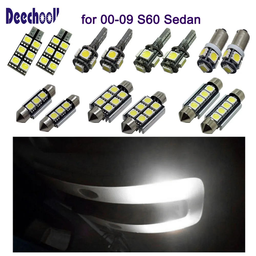 deechooll 22pcs Car LED Bulbs for 00-09 Volvo S60 Sedan,Canbus Interior Light for S60 Sedan 00-09 Dome Map License Plate Lights
deechooll 22pcs Car LED Bulbs for 00-09 Volvo S60 Sedan,Canbus Interior Light for S60 Sedan 00-09 Dome Map License Plate Lights