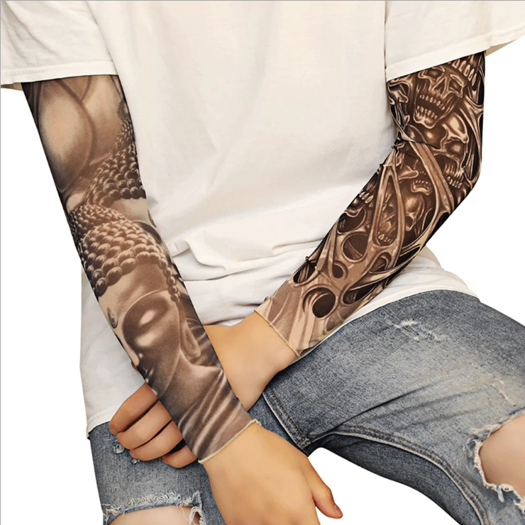 Soft Nylon Fake Temporary Tattoo Sleeves Body Art Arm Stockings Slip Accessories Halloween Tattoo For Men Women
Soft Nylon Fake Temporary Tattoo Sleeves Body Art Arm Stockings Slip Accessories Halloween Tattoo For Men Women