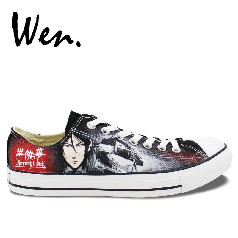 Wen Unisex Hand Painted Causal Shoes Custom Design Black Butler Anime Men Women Low Top Canvas Shoes Plimsolls Lace up Sneakers
Wen Unisex Hand Painted Causal Shoes Custom Design Black Butler Anime Men Women Low Top Canvas Shoes Plimsolls Lace up Sneakers