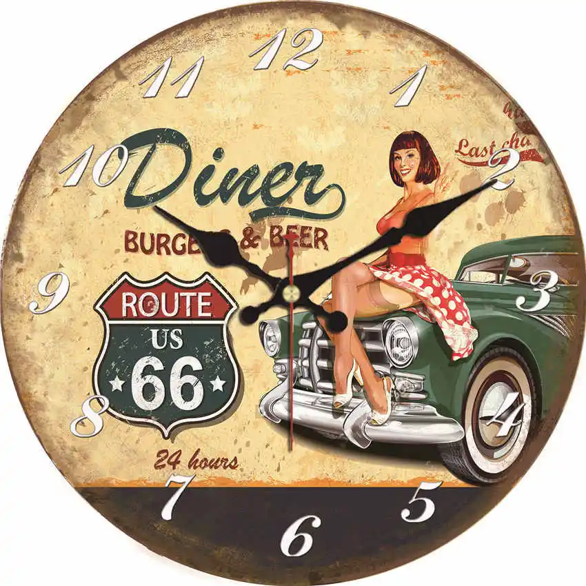 WONZOM Vintage Wall Clock Car Design Relogio De Parede Large Silent For Living Room Old Time Cars Saat Decor Route Watch Wall
WONZOM Vintage Wall Clock Car Design Relogio De Parede Large Silent For Living Room Old Time Cars Saat Decor Route Watch Wall