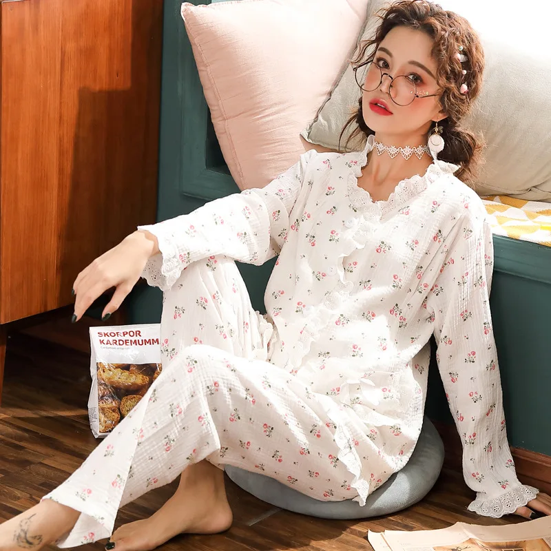 2019 Nursing Clothes Maternity Pajamas Cotton Pregnant Pajama Fashion Cotton Plain Gauze Breastfeeding Sleepwear
2019 Nursing Clothes Maternity Pajamas Cotton Pregnant Pajama Fashion Cotton Plain Gauze Breastfeeding Sleepwear