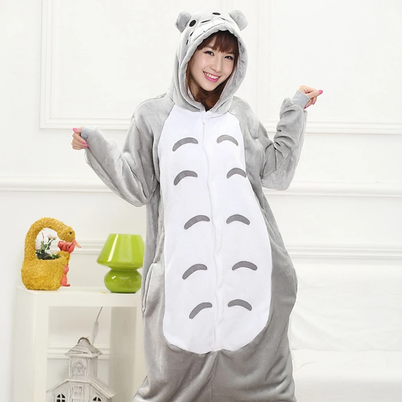 Adult Kigurumi Onesie Anime Women Costume totoro Halloween Cosplay Cartoon Animal Sleepwear Winter Flannel Hooded Pajama
Adult Kigurumi Onesie Anime Women Costume totoro Halloween Cosplay Cartoon Animal Sleepwear Winter Flannel Hooded Pajama