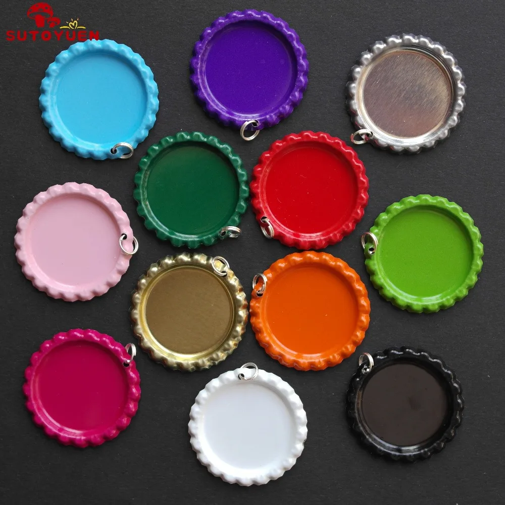 200 Pcs/lot 1 inch Two Side Colored Flattened Bottle Caps With Hole and Rings Flat Bottlecaps for Jewerly Crafts 12 Colors
200 Pcs/lot 1 inch Two Side Colored Flattened Bottle Caps With Hole and Rings Flat Bottlecaps for Jewerly Crafts 12 Colors