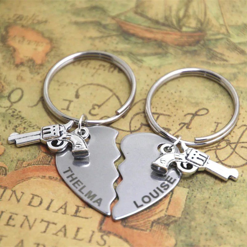 12sets/lot Thelma and Louise Set keyring Metal best friends sister Friendship partners in crime keychain
12sets/lot Thelma and Louise Set keyring Metal best friends sister Friendship partners in crime keychain