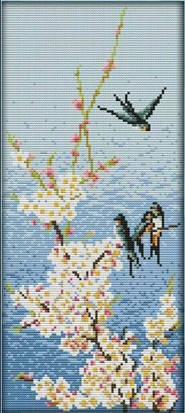 New Needlework DIY Cross stitch,Sets For Embroidery kits,Beautiful swallows bird flowers floral pattern Cross-Stitch painting
New Needlework DIY Cross stitch,Sets For Embroidery kits,Beautiful swallows bird flowers floral pattern Cross-Stitch painting