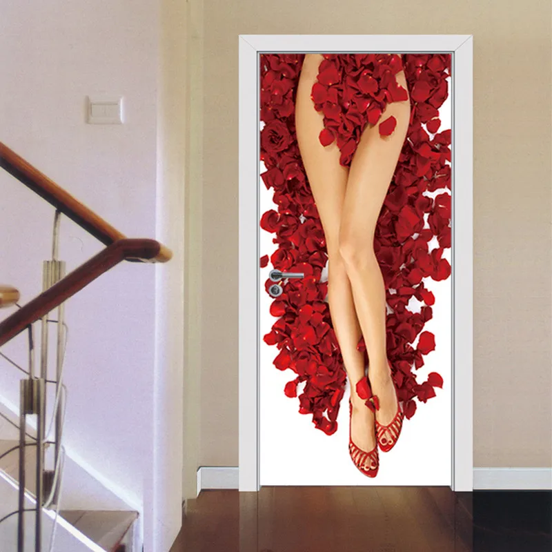 Wallpapers YOUMAN PVC Waterproof Self-adhesive Door Stickers Red Rose Home Decor 3D Stereoscopic Space Poster Mural Door Roll
Wallpapers YOUMAN PVC Waterproof Self-adhesive Door Stickers Red Rose Home Decor 3D Stereoscopic Space Poster Mural Door Roll