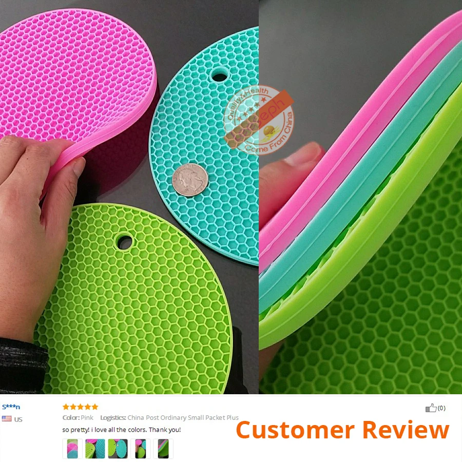 Silicone Pot Holders, Multipurpose Round Pot Holders, Trivets, Jar Openers & Spoon Rests - Extra Thick
Silicone Pot Holders, Multipurpose Round Pot Holders, Trivets, Jar Openers & Spoon Rests - Extra Thick