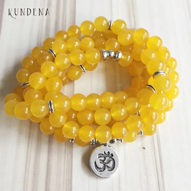 108 Mala Prayer Beads Unisex Yellow Stone Wrist Multi Wrap Yoga Buddha Lotus Bracelet
108 Mala Prayer Beads Unisex Yellow Stone Wrist Multi Wrap Yoga Buddha Lotus Bracelet