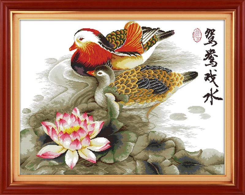Mandarin ducks playing in the water(3) cross stitch kit cartoon canvas stitching embroidery DIY handmade needlework
Mandarin ducks playing in the water(3) cross stitch kit cartoon canvas stitching embroidery DIY handmade needlework