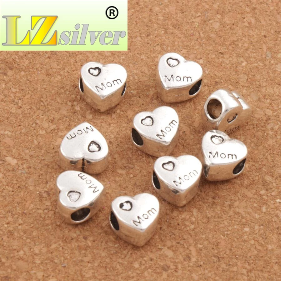 Love Mom Heart Big Hole Beads 11.5x11.5mm 100pcs zinc alloy Dangle Fit European Charm Bracelet L1283
Love Mom Heart Big Hole Beads 11.5x11.5mm 100pcs zinc alloy Dangle Fit European Charm Bracelet L1283