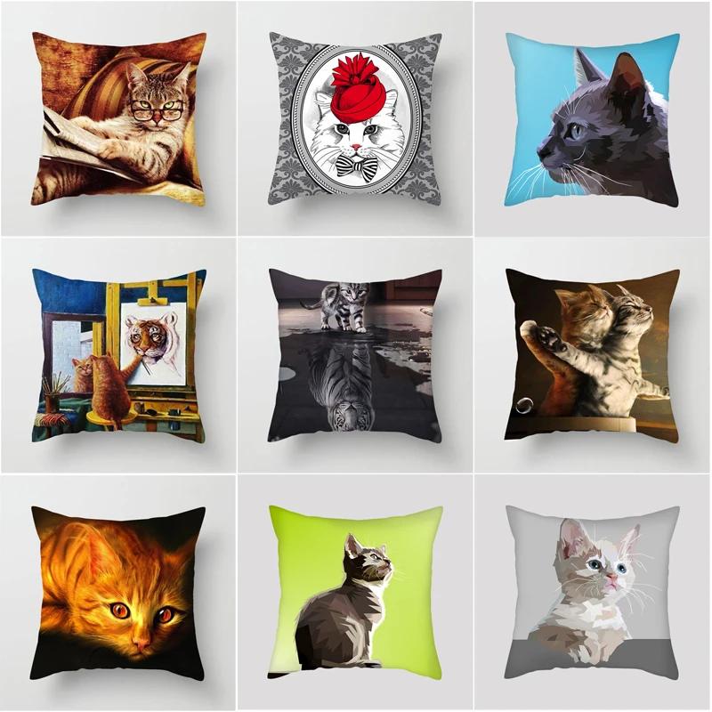 2019 New CUSCOV Cute Cat Pillow Cover For Children Decorative Cushion Covers for Sofa Throw Car Chair Decor Pillow Case
2019 New CUSCOV Cute Cat Pillow Cover For Children Decorative Cushion Covers for Sofa Throw Car Chair Decor Pillow Case
