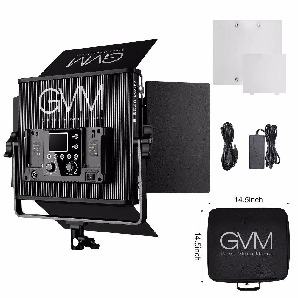 GVM Photography Lighting 672S LED Studio Continuous Light Dimmable 3200K-5600K Video For YouTube Outdoor Interview Professional
GVM Photography Lighting 672S LED Studio Continuous Light Dimmable 3200K-5600K Video For YouTube Outdoor Interview Professional