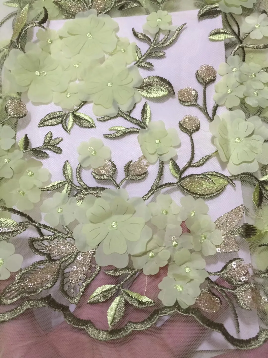 2018 New Style African Lace Fabric Green Pink High Quality 3D Flower French Net Wedding Nigeria Embroidered Party Dress LCD904
2018 New Style African Lace Fabric Green Pink High Quality 3D Flower French Net Wedding Nigeria Embroidered Party Dress LCD904