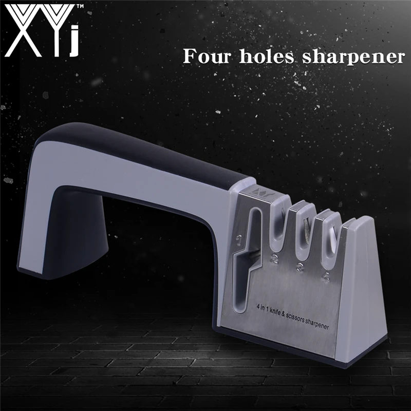 

XYj 4 в 1 ножницы с алмазным покрытием и тонким керамическим стержнем, система заточки ножниц, точилка для ножей из нержавеющей стали