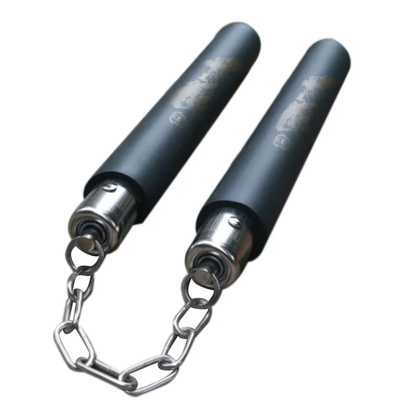 Martial Arts Foam Nunchucks Sponge Metal Nunchaku Dragon Pattern Black Chinese Kung Fu Bruce Lee Lightweigt Portable 30cm
Martial Arts Foam Nunchucks Sponge Metal Nunchaku Dragon Pattern Black Chinese Kung Fu Bruce Lee Lightweigt Portable 30cm